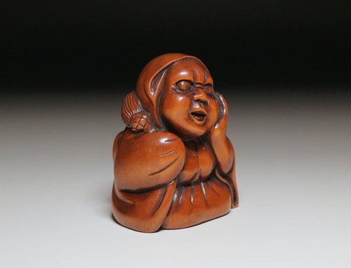 Ancien netsuke japonais daruma - netsuke,
