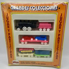 Coffret NEUF Train de marchandise en plastique - Jouet de Bazar NOVOLINEA 1980s