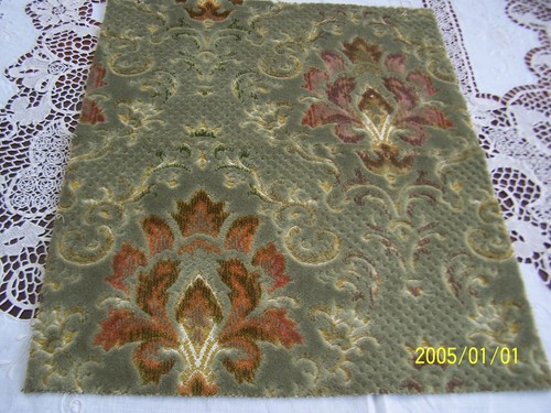 Coupon tissu ancien en - coupon,