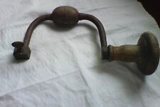 Chignole, crankshaft, iron and wood, 19th century early 20th century.