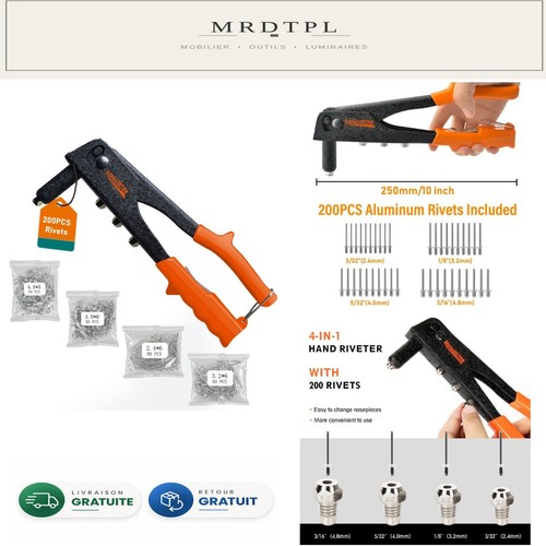 Pince rivets 1 avec - 4,