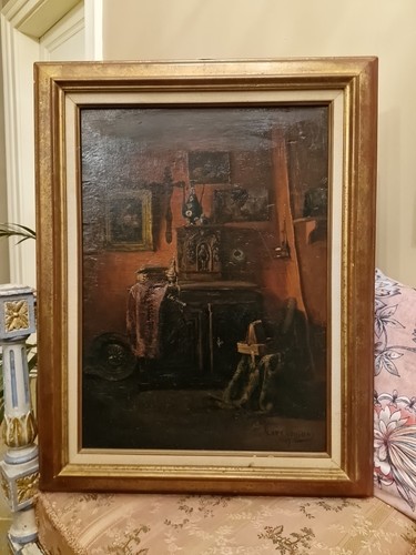 Peinture ancienne huile sur - ancienne,,