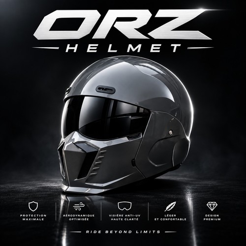 Casque moto orz double - casque,