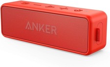 Anker Soundcore 2 – Enceinte Bluetooth Portable Rouge – 12W Stéréo avec BassUp