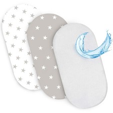 Drap Housse Cododo pour Nacelle Ensemble de 2 Draps Lot de 3  35x75 cm avec P...