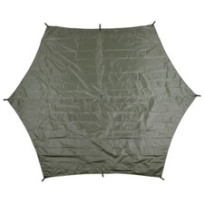 MFH Tente Anti Pluie Solaire Hexagon-Tarp OD Vert Environ 340 X 310 Cm