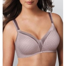 NWOT Playtex 18Hr 42B Sensational Sleek Full Fig Wireless 4803 Polka Dot 128827