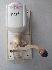 Ancien Moulin à Café Mural Vintage de la marque "Ceramet".