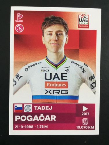 Tadej pogacar sticker - tadej, panini