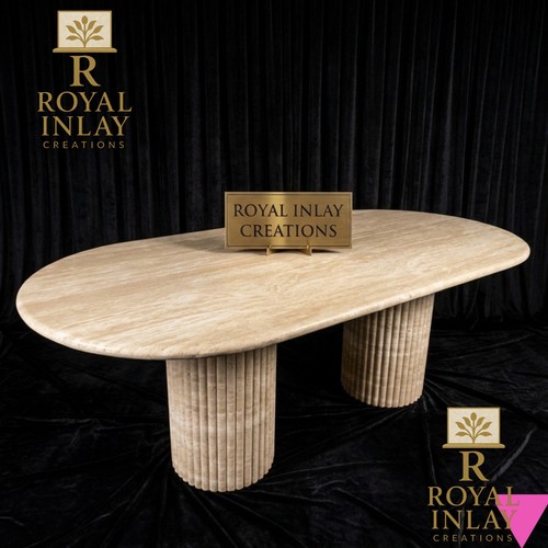 Table manger travertin - en,