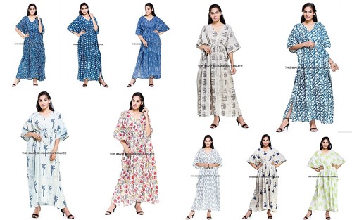 Femme bohémien coton robe - femme,