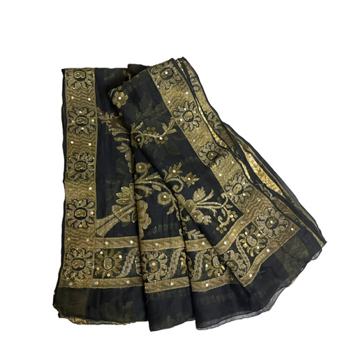 Tissu robe rideau soie sari