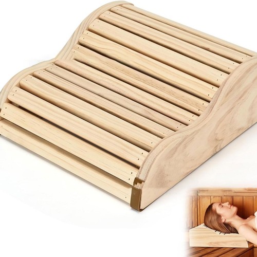 Appui tête sauna bois - sauna,