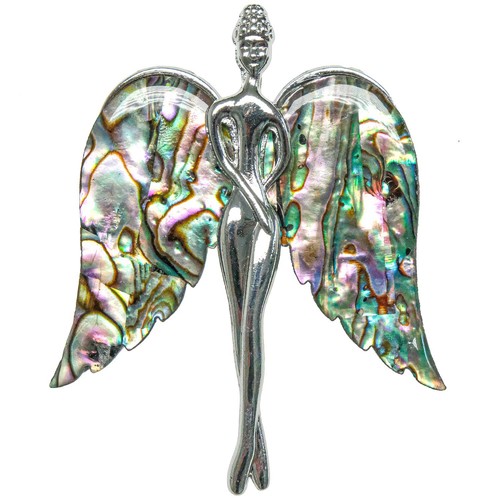 Broche ange avec nacre - , abalone