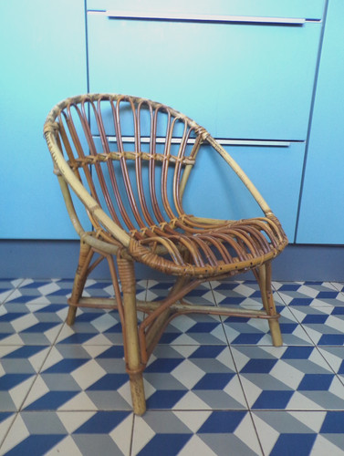 Vintage fauteuil corbeille - vintage,