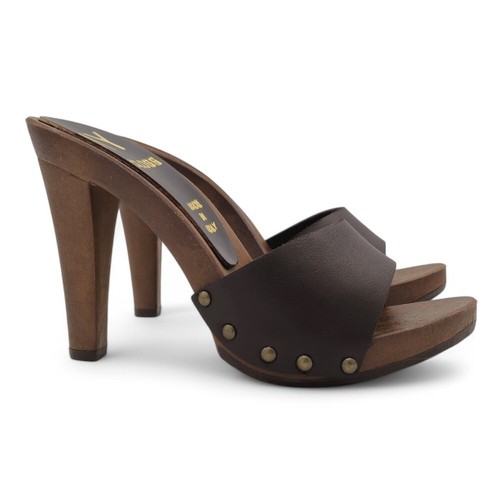Mules avec talon - talon, haut