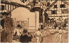 CPA Pays Basque - Partie de