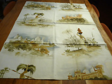 Vintage 1 Piece de tissu BROCHIER motifs orientaux  ( ref 35 )