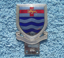 VINTAGE 1960s THAMES PORT AUTHORITY CAR BADGE~LONDON LION&ST. GEORGE CROSS GAUNT