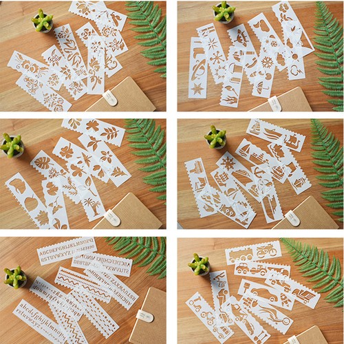 Pcs pochoir lettres - 8,