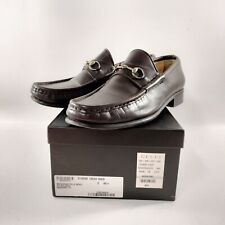 Gucci Mocassino Pelle Mors Vit. Bulgaro Marrone 171 Brown Mens Size 40.5 C