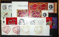 Série adhésif dos blanc Coeur Saint Valentin Hermé lanvin Chanel St Louis ...