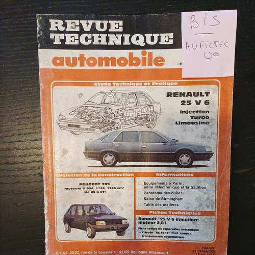 Revue technique renault - technique,
