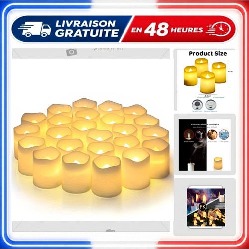 Bougies led chauffe - 24,