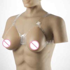 Crossdresser Realistic Breast Form 1400g/pair Silicone Breast StrapOn Artificial
