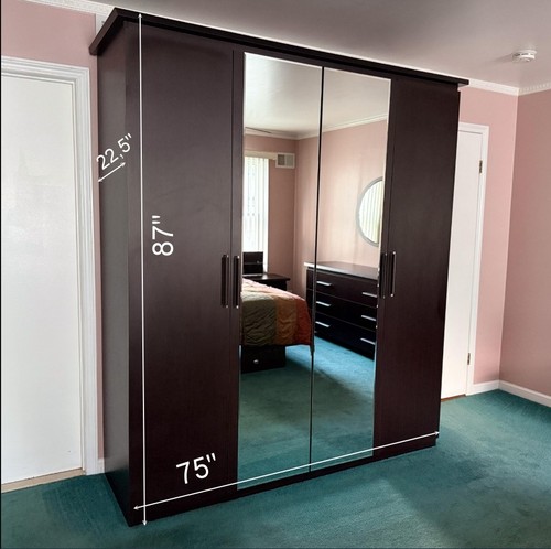 Large modern mirrored - large,