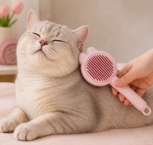 Brosse toilettage chat - de,