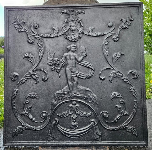 Plaque cheminée 83 cm - plaque,