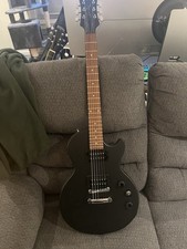 Epiphone Les Paul Special Satin E1 Electric Guitar - Vintage Worn Ebony with Bag