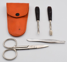 Vintage Manicure Pedicure Set Nail Care Travel Kit. Made in Germany. Vintage