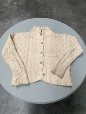 Gilet d'hiver en maille knit More Than Paradise blanc crème L