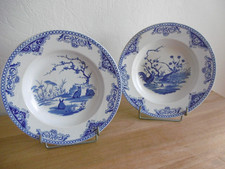 DEUX ASSIETTES CREUSES FAIENCE