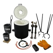 16 KG Gas Metal Melting Furnace kit Casting  Propane Melting Furnace Tongs