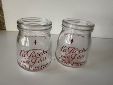 Anciens 2 pots a yaourt