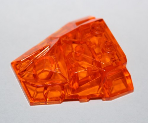 Lego trans orange wedge - wedge, ref