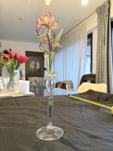 Vintage murano glass - glass, flower