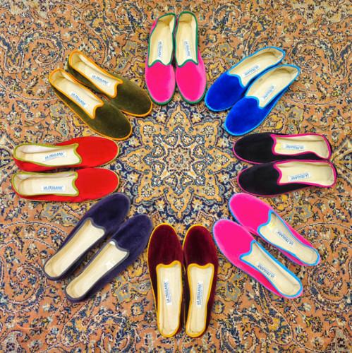 Friulane venise velours bleu - velours,