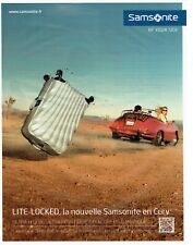 Advertising 420 2014 Samsonite The New Suitcase Curv lite Locked **