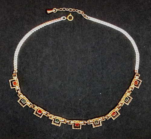 Collier vintage ras cou - collier,