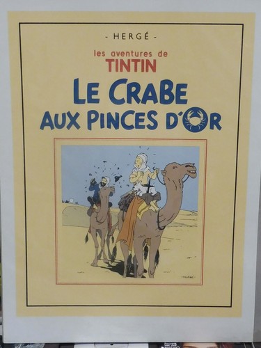 Serigraphie tintin crabe - tintin, "
