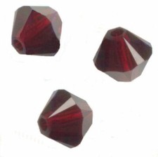 site parisien...20 PERLES TOUPIES SWAROVSKI   5mm   GARNET 