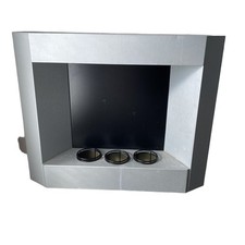 Bio-Ethanol Wall Mounting Fireplace For Restroom Silver W 29” H 24” D 6.5”