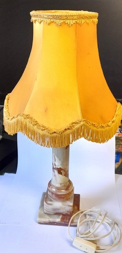 Lampe table marbre base - lampe,