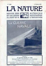 Revue LA NATURE, No 2158 du 6 Février 1915, la guerre navale en 1914