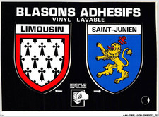 EMI-AAAP1-0007-87 - ADHESIVE COAT OF ARMS - LIMOUSINE - SAINT-JUNIEN - washable vinyl