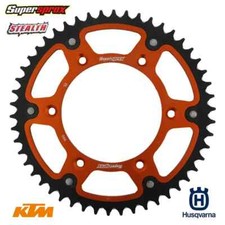 Supersprox Stealth Rear Sprocket KTM SX-SX-F EXC EXC-F 52T Orange